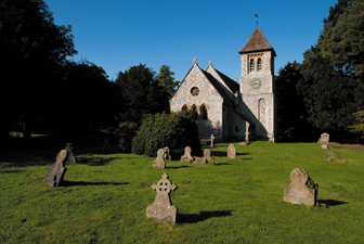 The Neo-Norman church of St. Mary was built in 1853 by Anthony Salvin.